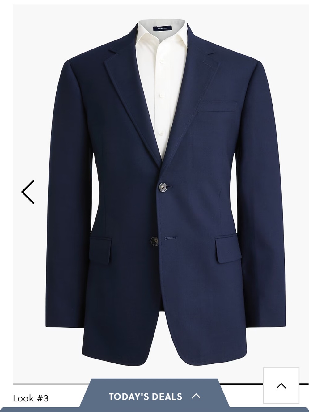J. Crew Factory Navy Two-Button Sport Coat - Picture 4 of 10